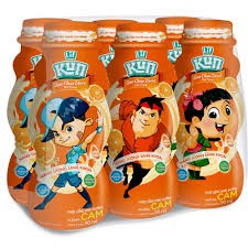 Thùng Sữa Chua Uống Tiệt Trùng Kun 48 chai x 90ml Lọ Hương Dâu/Cam