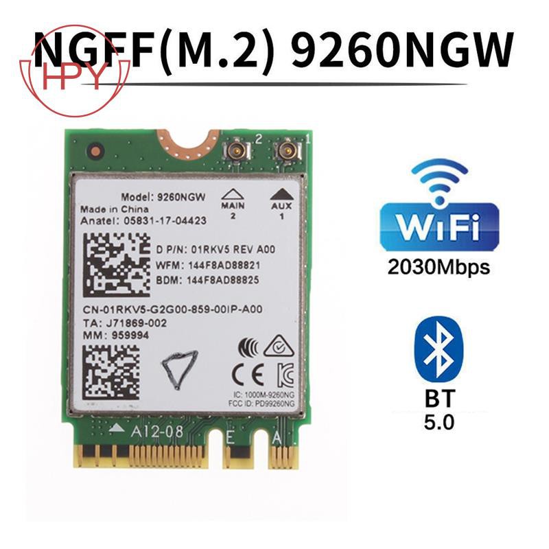 Card Wifi 9260 Ac M.2 Bluetooth 5.0 Cho Laptop Windows 10