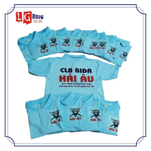 In đồng phục câu lạc bộ bida