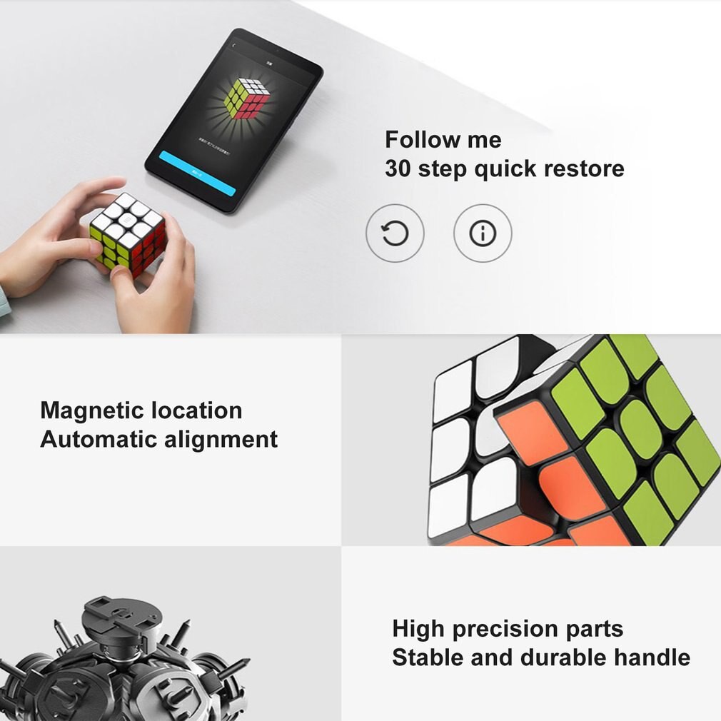 Rubik Thông minh Xiaomi Mijia Phiên bản kết nối app MiSmartMagicCube - Xiaomi Mijia Smart Rubik Cube XMMF01JQD