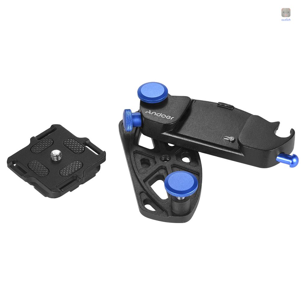 ANDOER Khóa Kẹp Thắt Lưng Máy Ảnh DSLR Bằng Kim Loại Tháo Gỡ Nhanh Sức Chứa Lớn 20kg