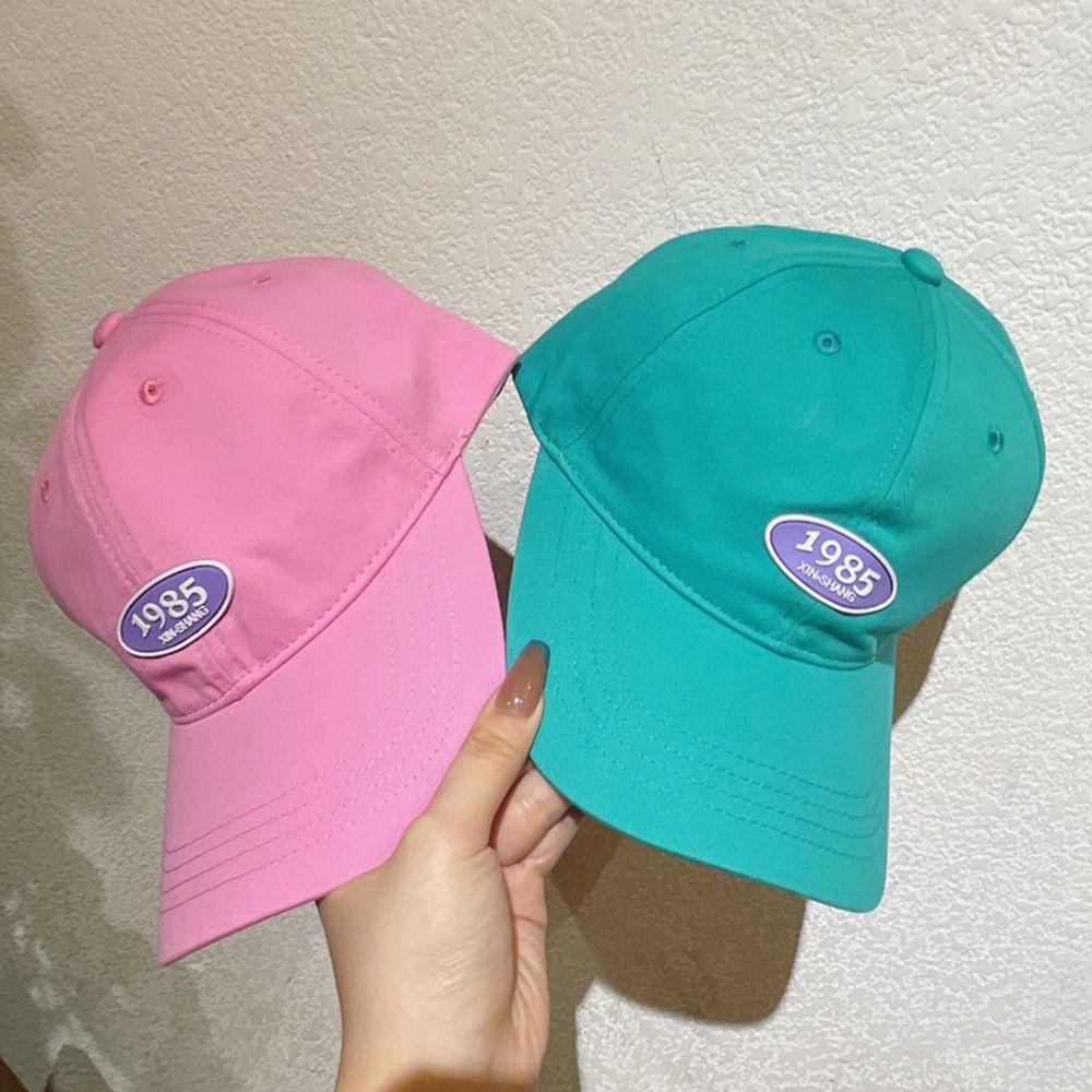 Mũ Lưỡi Trai Cotton Họa Tiết Số 1985 Thời Trang Đường Phố Hàn Quốc