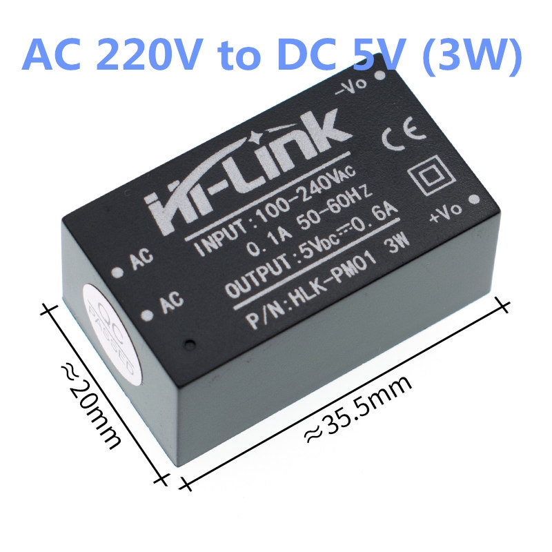 Mô đun chuyển đổi nguồn Mini Hlk-Pm01 Hlk-Pm03 Hlk-Pm12 Ac-Dc 220V sang 5V/ 3.3V/ 12V | BigBuy360 - bigbuy360.vn
