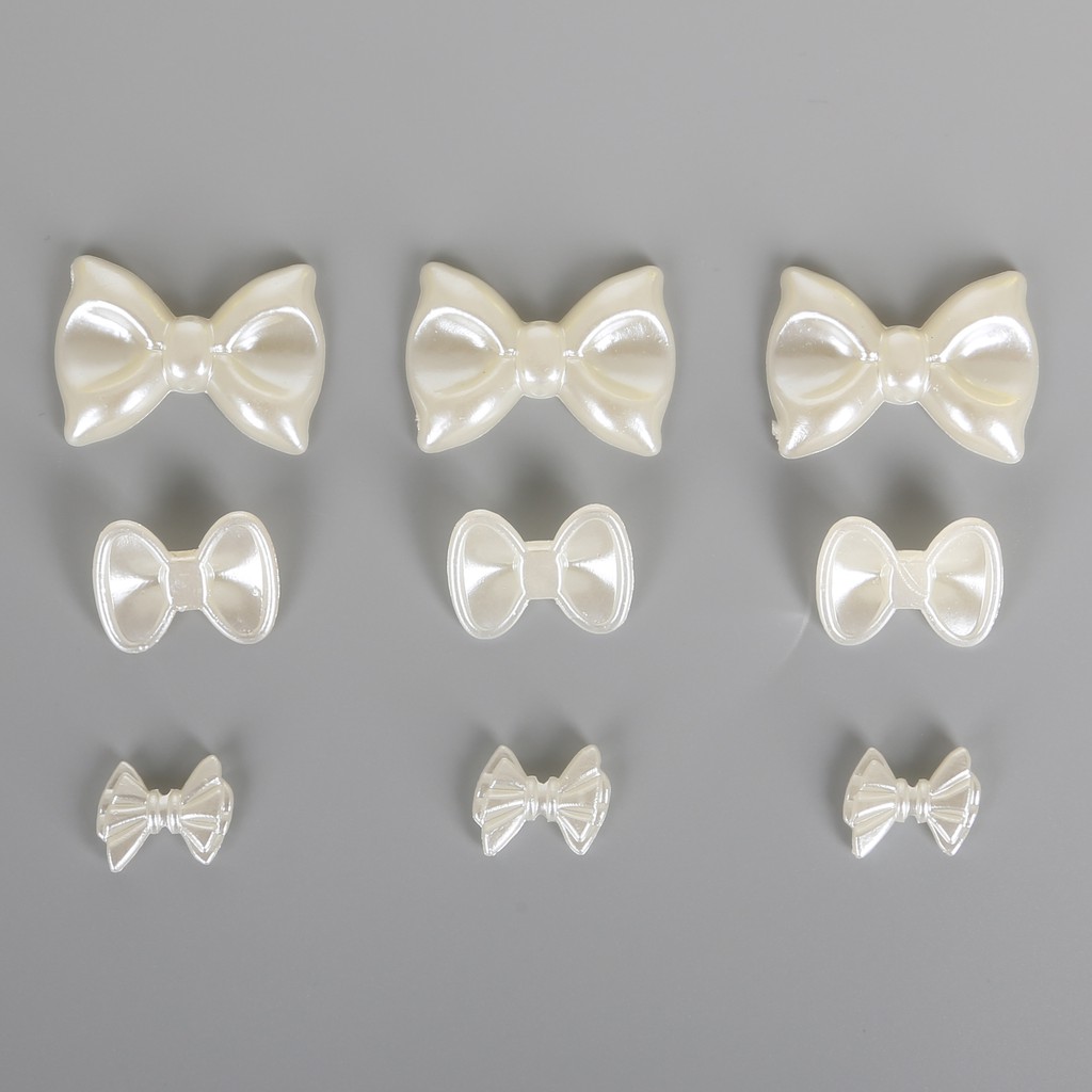 Hạt nhựa ABS dẹt giả ngọc trai trang trí đám cưới và trang phục thủ công