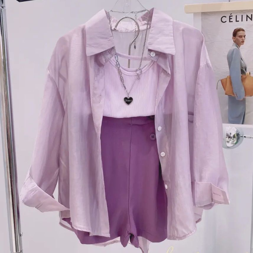 Set Đồ Mùa Hè 5 Món Gồm Áo Ba Lỗ Dáng Rộng Thoải Mái Phong Cách Phương Tây Cho Bé Gái