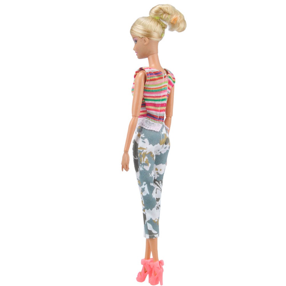 Bộ Quần Áo 5 Món Thời Trang Mùa Hè Cho Búp Bê Barbie