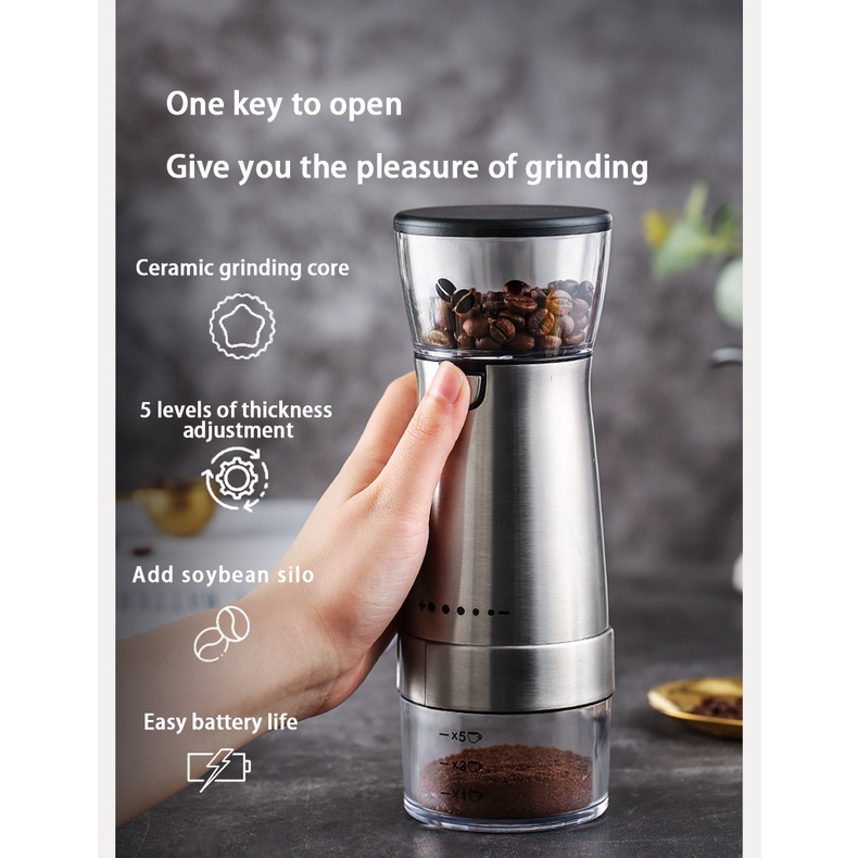 Bincoo Máy xay cà phê sạc USB tự động