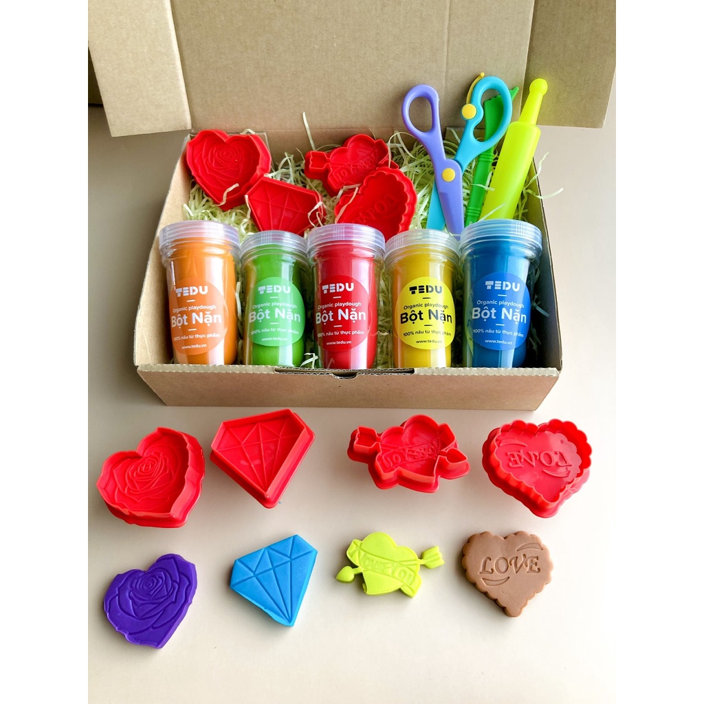 Combo bột nặn đất nặn 199-05 quà tặng TEDU