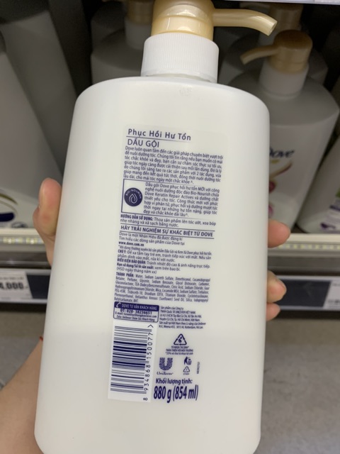 Dầu Gội Dove Phục Hồi Hư Tổn Chai 880g