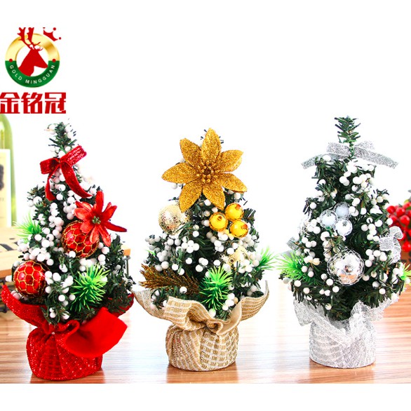 (Combo 03 cây)  - Cây thông noel mini để bàn làm việc, bàn học