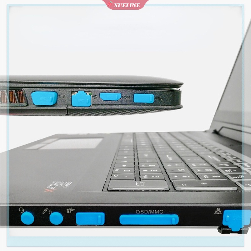 Bộ 16 Nút Silicone Bịt Ổ Cắm laptop Chống Bụi Nhiều Màu