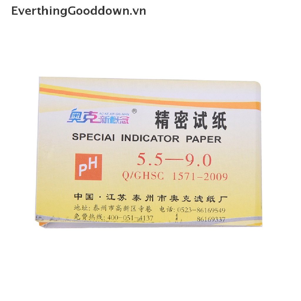 Everthinggood Bộ 80 Tờ Giấy Kiểm Tra PH Litmus Nước Tiểu Axit Alkaline Hữu Ích