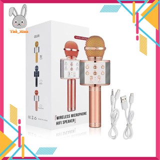[Rẻ Mà Tốt]Mic Hát Karaoke Bluetooth Không Dây WS858 Cực Chất