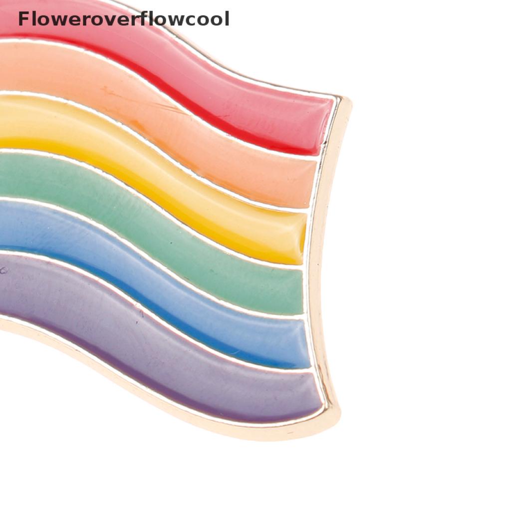 Ghim Cài Áo Hình Trái Tim Bằng Kim Loại Tráng Men In Họa Tiết Lgbt