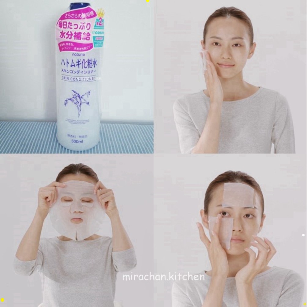 NƯỚC HOA HỒNG GẠO, nước DƯỠNG ẨM NATURIE NHẬT BẢN 500ML lkj