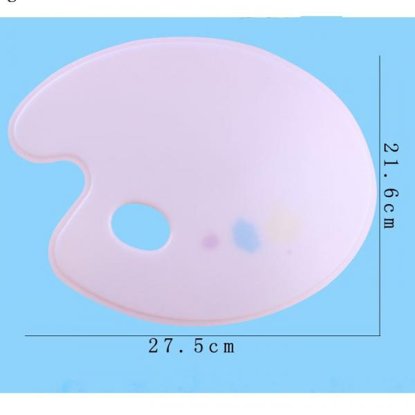 [Lzdjfmy2] Bảng Pha Màu Acrylic Trong Suốt Hình Oval Trộn Màu Sơn Nghệ Thuật Cho Họa Sĩ