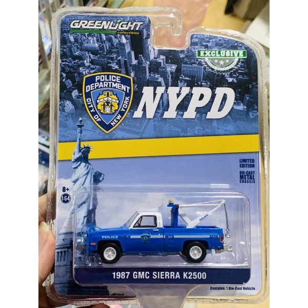 Hobby Store xe mô hình GreenLight NYPD 1987 GMC Sierra K2500