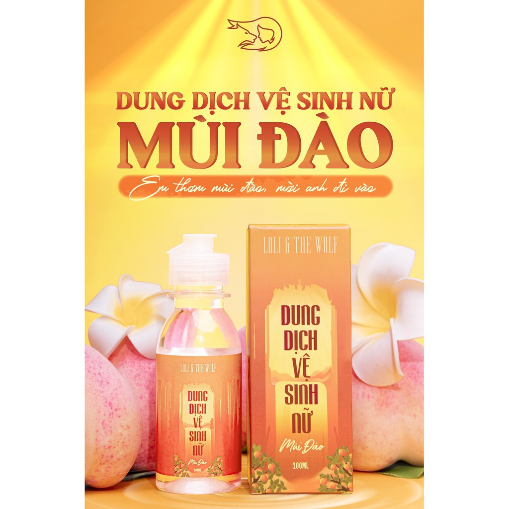 [HÀNG CAO CẤP]   Dung dịch vệ sinh phụ nữ mùi đào thơm mát thành phần tự nhiên chai 100ml