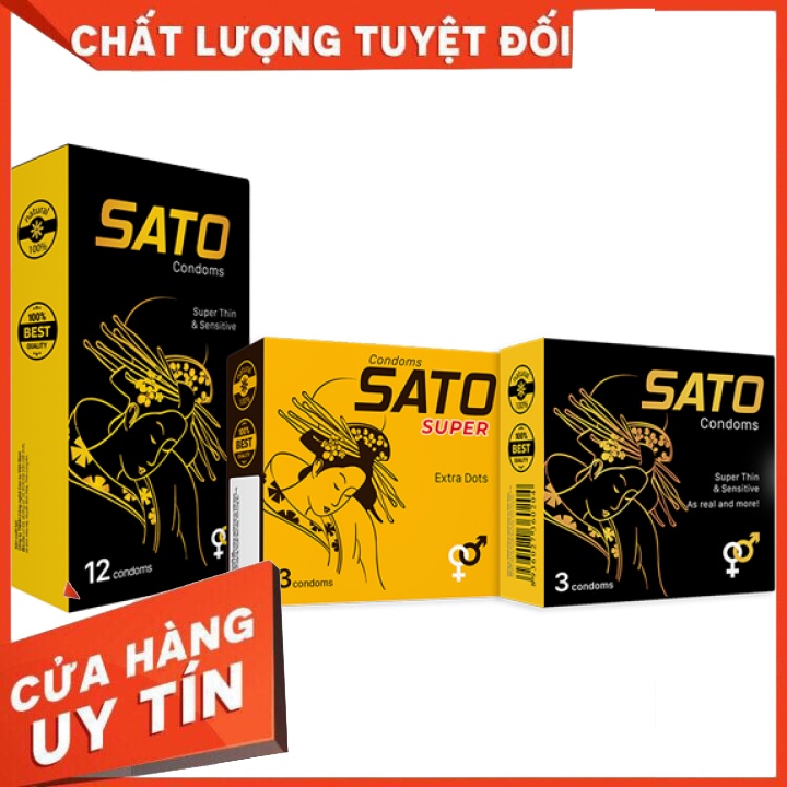 Bao cau su SATO siêu mỏng, kéo dài thời gian