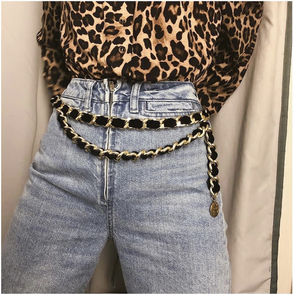 Đai váy belt đầm xích X2