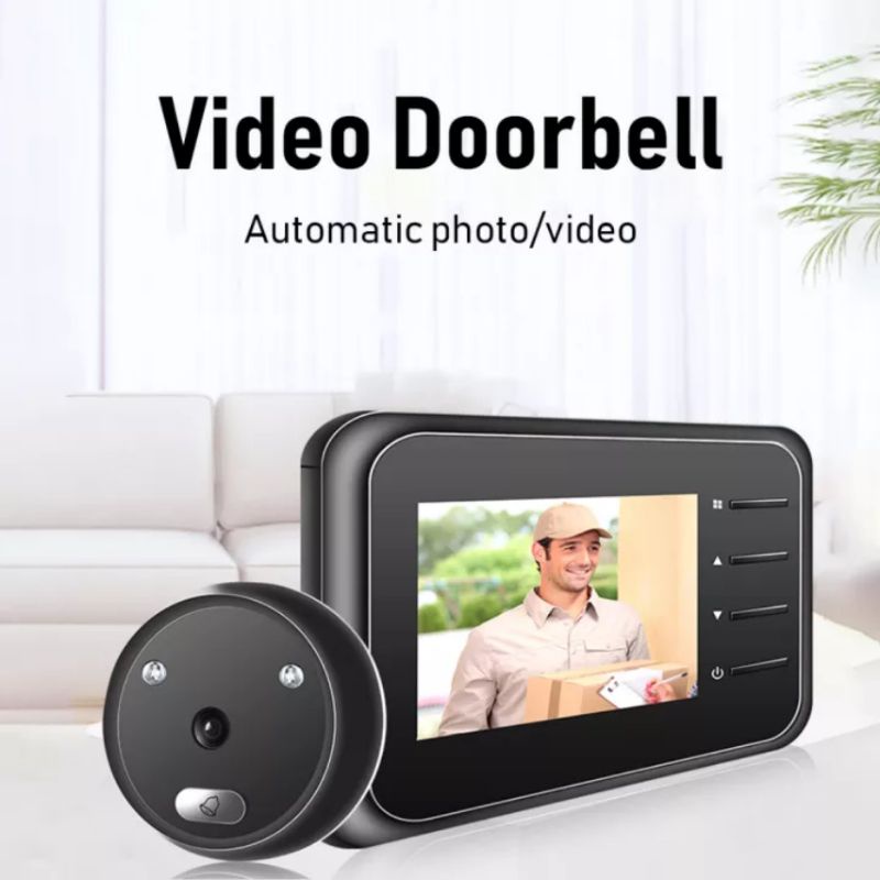 Chuông cửa an ninh màn hình 2,4 inch hiện thị người gọi cửa
