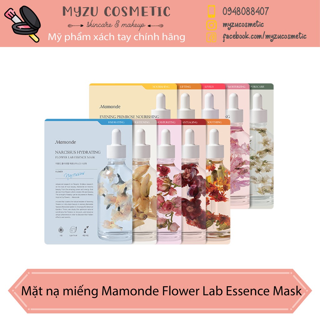 Mặt nạ miếng Mamonde Flower Lab Essence Mask