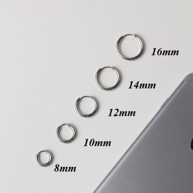 Khuyên vòng basic đủ size/ khuyên vòng hàn quốc
