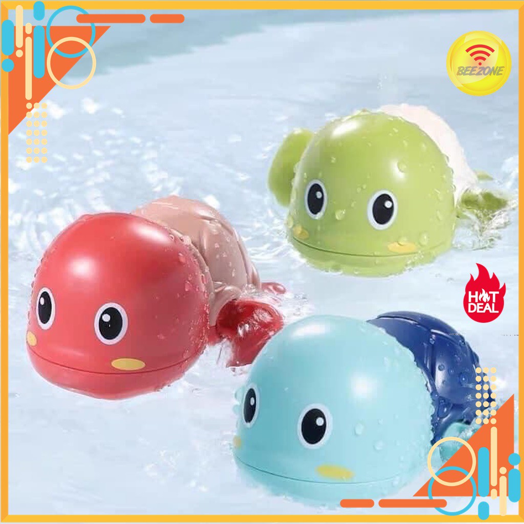 Đồ chơi em bé🎁Xả 3 ngày🎁Đồ Chơi Bồn Tắm - Chú Rùa Nổi Vặn Cót Dễ Thương Biết Bơi Cho Bé