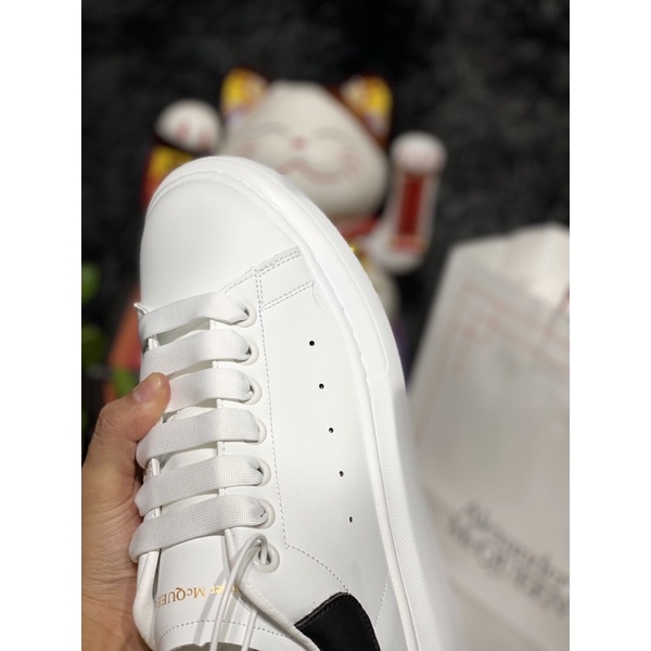 [Siêu sale] Giày sneaker McQueen  trắng gót đen