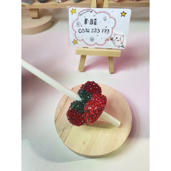 Straw Toppers Mickey -  Charm phụ kiện dùng gắn ống hút trang trí