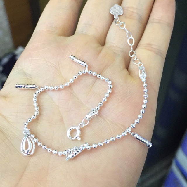 Lắc tay bi bạc chuẩn 925 Nmj