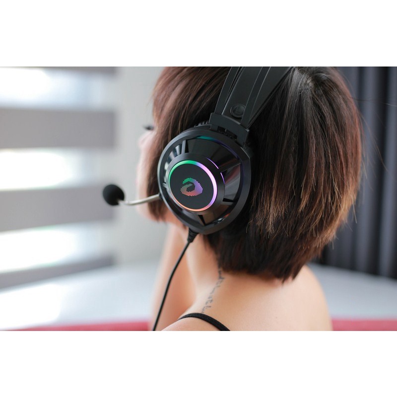Tai nghe chơi game Dareu EH469 RGB Pink (Màu Hồng) - Hàng Chính Hãng