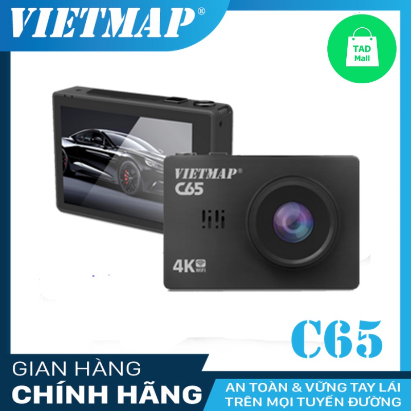 Camera hành trình trước sau cao cấp Vietmap C65 - Cảm biến ảnh SONY - Bảo Hành 12 tháng