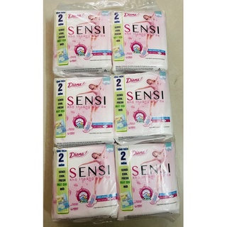 Lốc 6 gói Băng vệ sinh Diana Sensi trắng-mỗi gói tặng thêm 2 miếng