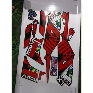 tem rời nouvo lx đỏ xe đen