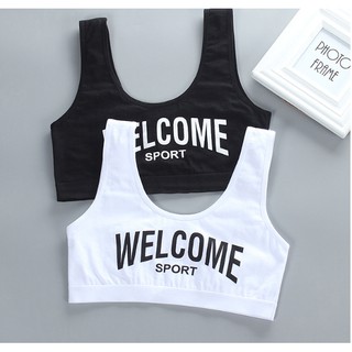 Bra / Áo Lá Học Sinh Cotton Welcome Sport Xuất Hàn ( AL : 014) Hàng Loại Đẹp