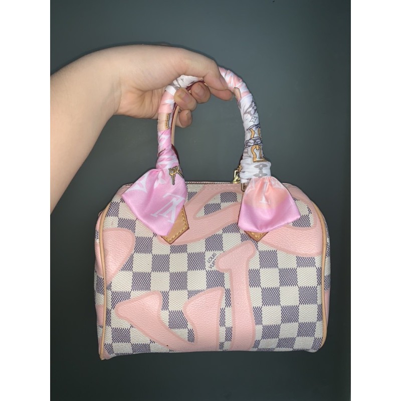 túi trống lv hoạ tiết