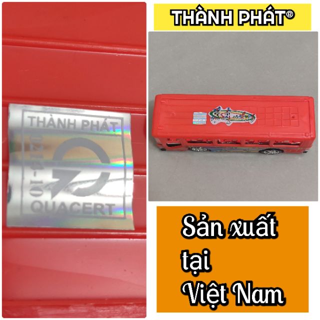 Đồ chơi Xe buýt nhựa chạy trớn / THÀNH PHÁT® - SX tại Việt Nam