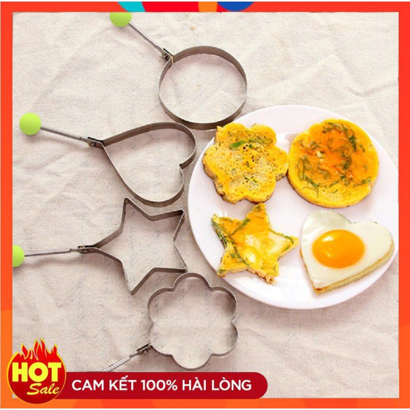 Khuôn Chiên Trứng Tạo Hình❤️FREESHIP❤️Khuông Inox Tiện Dụng