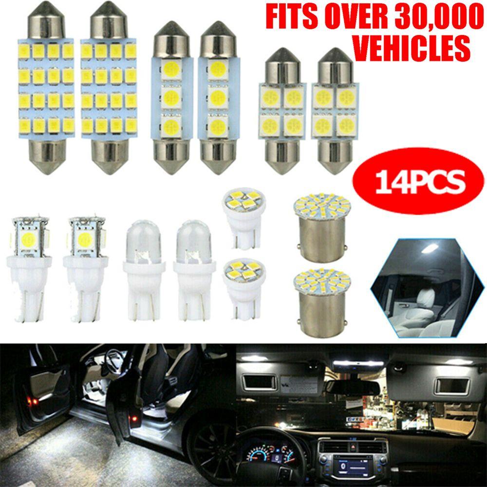 Set 14 Hộp Đèn T10 14 Viền Trang Trí Nội Thất Xe Ô Tô