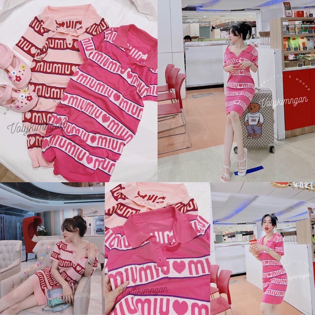 Váy len mongtoghi suông cổ đức miumiu hot