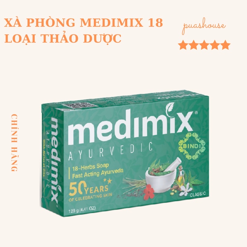 COMBO XÀ PHÒNG MEDIMIX THẢO DƯỢC 18 HERBS 12G KÈM LƯỚI TẠO BỌT TIỆN DỤNG