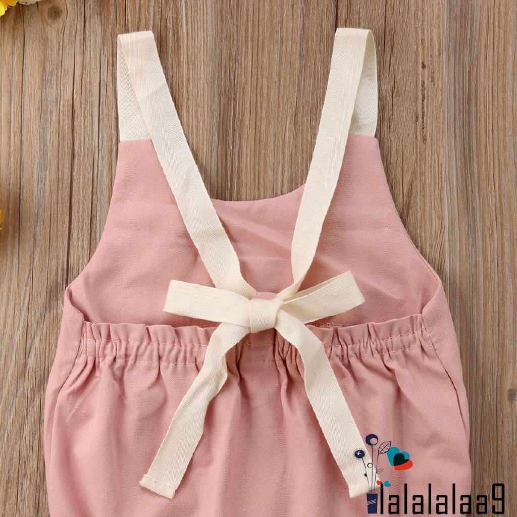 ì _ íNewborn Infant Baby Girl Backless Romper Bodysuit Jumpsuit One-pieces Outfits Summer Clothes 0-24M