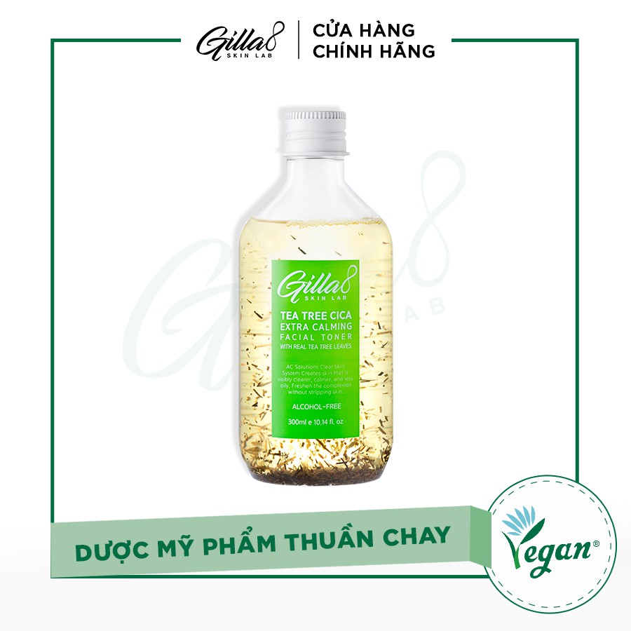 NƯỚC CÂN BẰNG LÁ TRÀ BAY GILLA8 TEA TREE CICA EXTRA CALMING FACIAL TONER