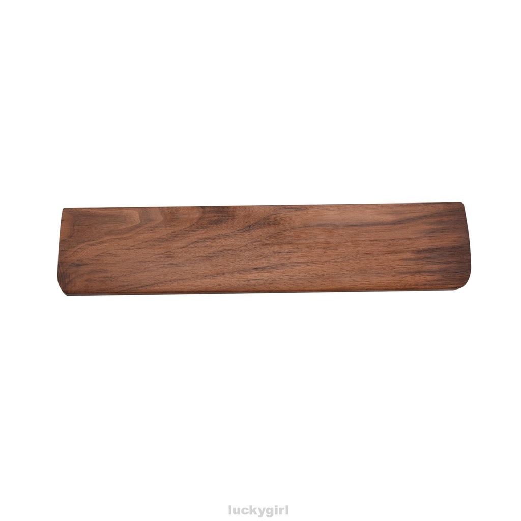 Comfortable Durable Ergonomic Gaming Non Slip Computer Accessories Polished Surface Walnut Wood Keyboard Wrist Rest Pad