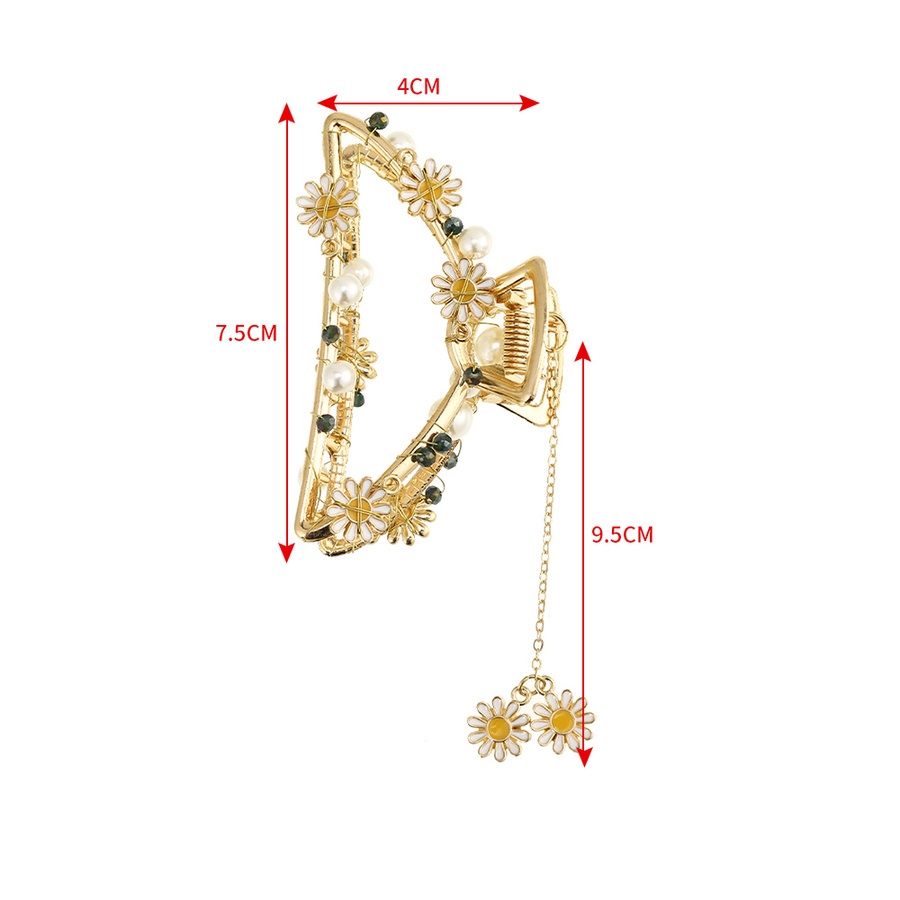 Kẹp Tóc Hình Hoa Đính Ngọc Trai Nhân Tạo Thời Trang