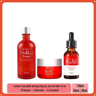 Bộ Dưỡng Trắng Da, Mờ Thâm Nám Tiam My Signature Red C Set 3 món