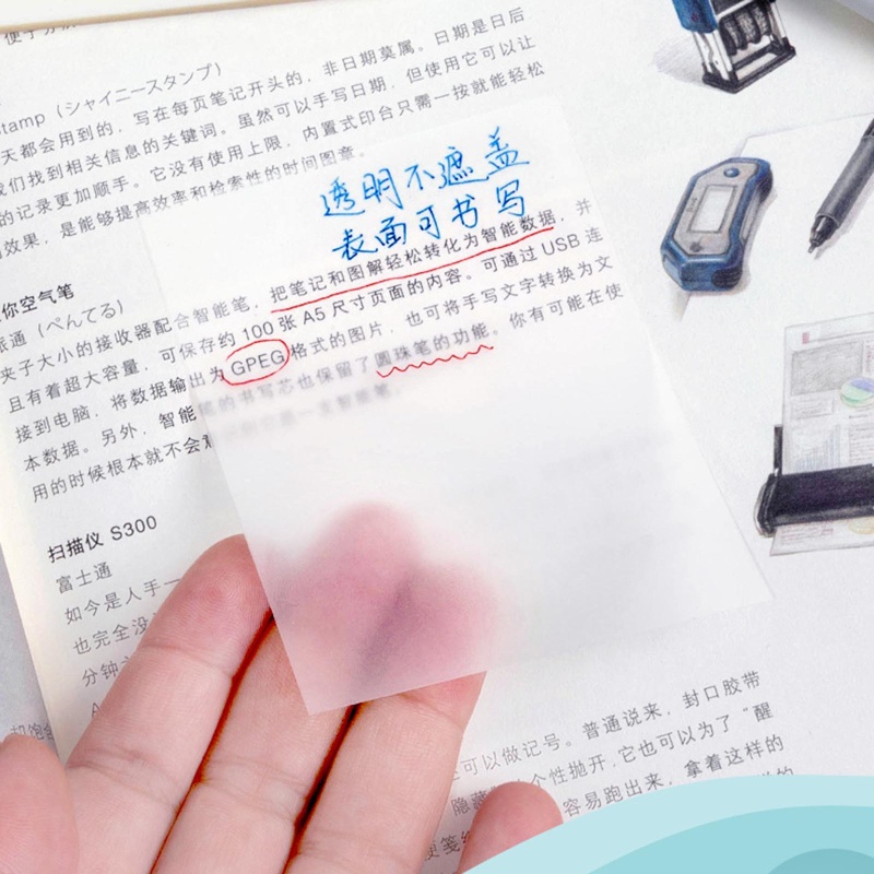 Giấy Ghi Chú Mini Trong Suốt Tiện Dụng Cho Học Sinh Scho