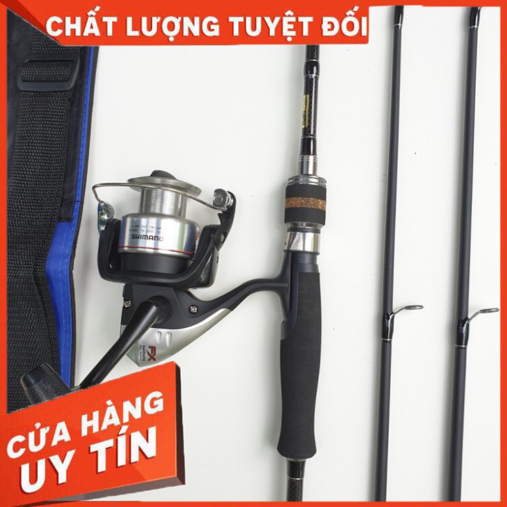 [ GIẢM GIÁ ] Bộ cần câu lure máy đứng hunting black cao cấp, máy câu cá shimano 2500 kèm đầy đủ phụ kiện