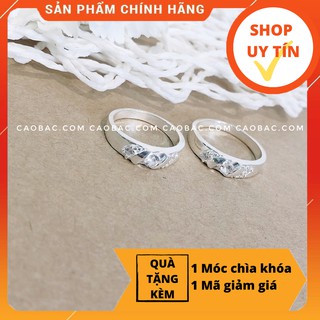 Nhẫn đôi bạc💝FREESHIP💝Giảm 5k nhập mã [NHAN DOI]💝Nhẫn đôi bạc Proud of You Couple Rings